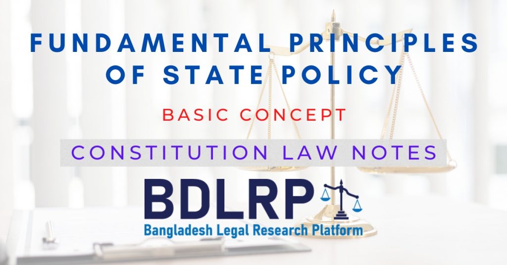 Basic Concept of Fundamental Principles of State Policy